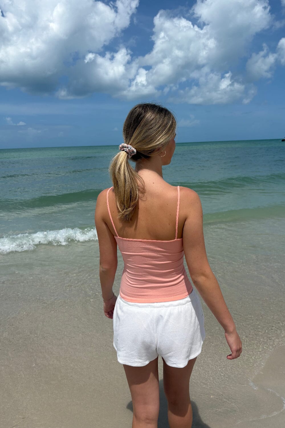 Skylar Tank Top | Peach / XS/S