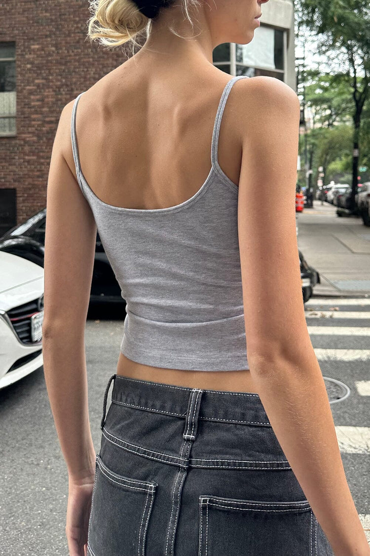 Mirabelle Cropped Tank | Heather Grey / Cropped Fit