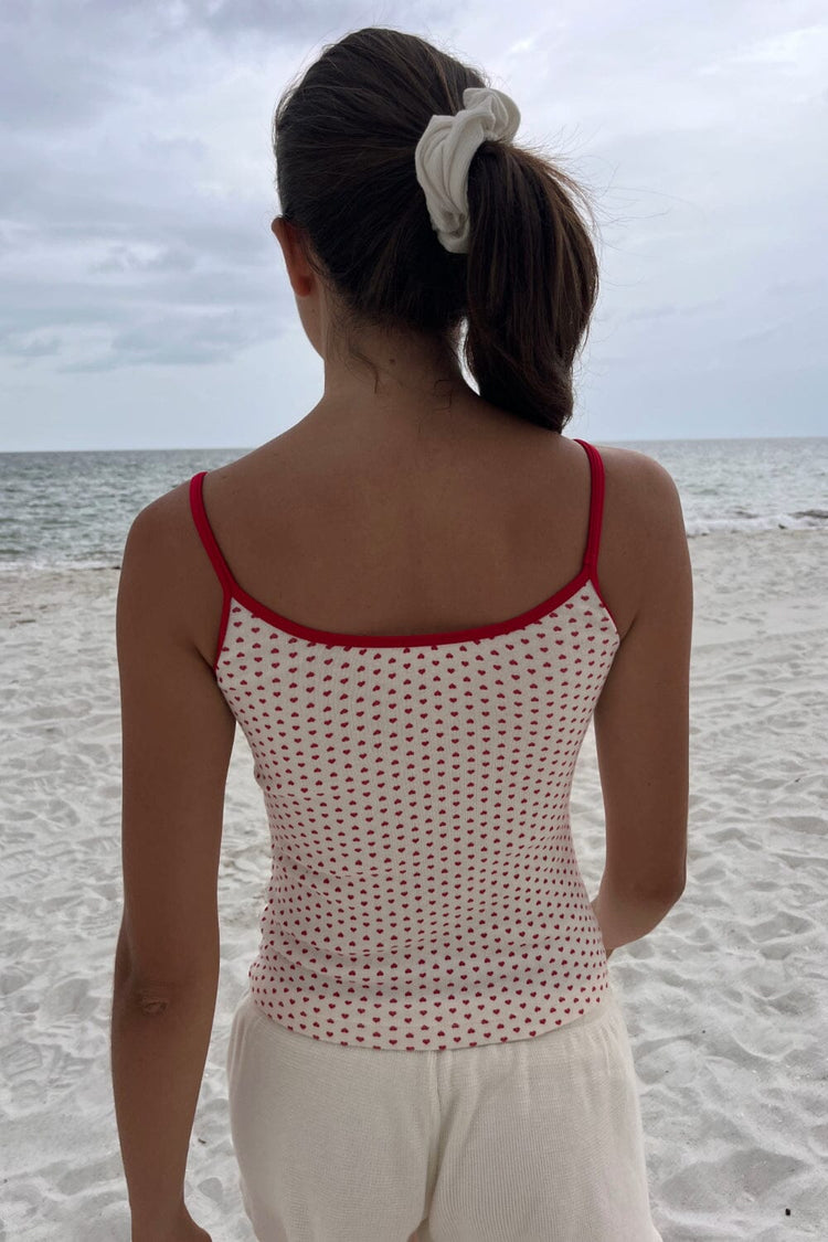 Isabel Heart Lace Tank | Ivory