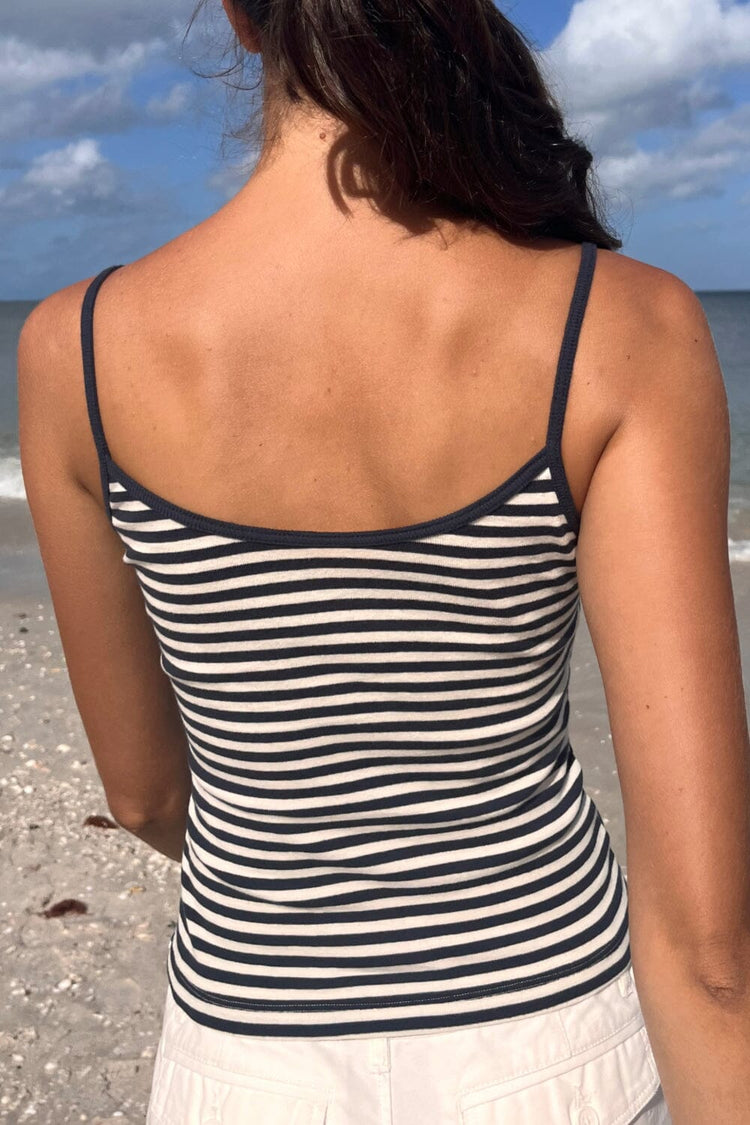 Skylar Striped Tank | Navy and White Stripes / XS/S