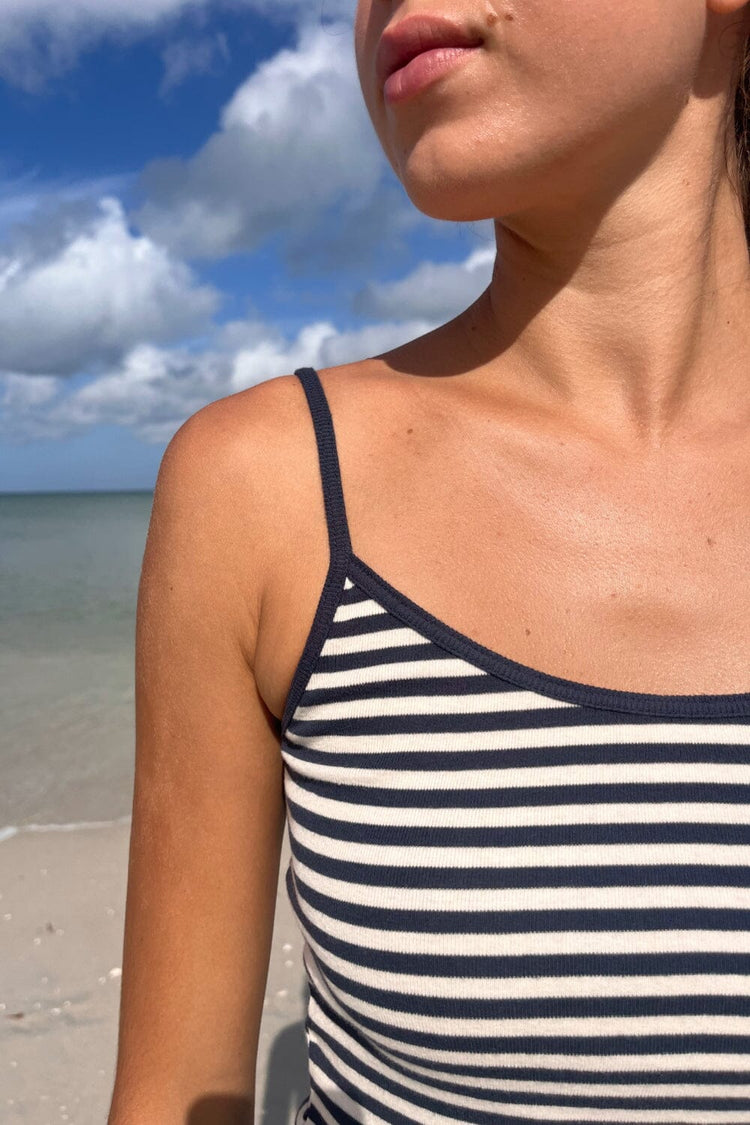 Skylar Striped Tank | Navy and White Stripes / XS/S