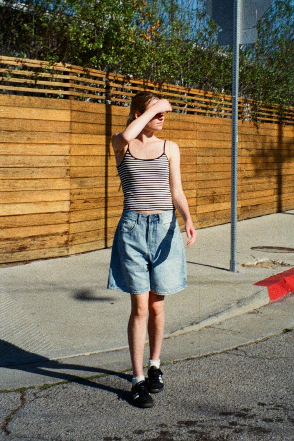 Ivory Brown Thick Stripes / XS/S