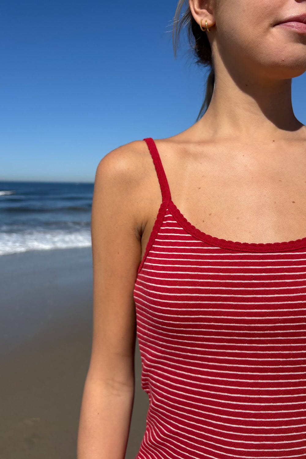 Red With White Stripes / XS/S