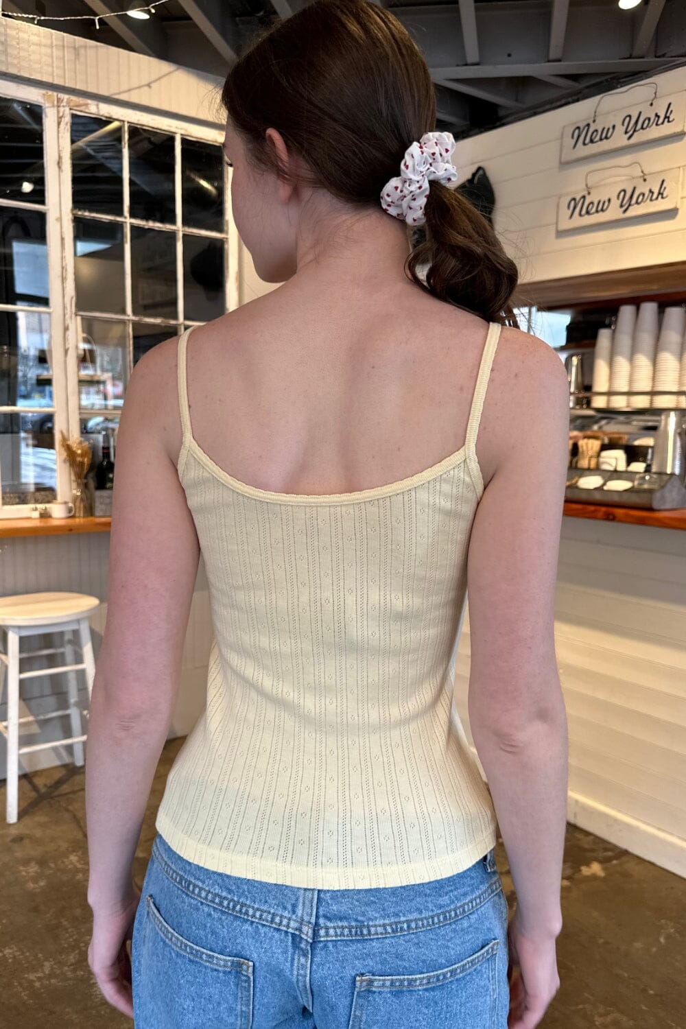 Skylar Ribbed Eyelet Tank