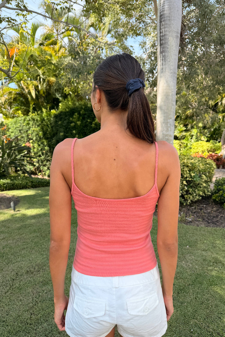 Skylar Striped Tank | Peach and Pink Peach Stripes / XS/S