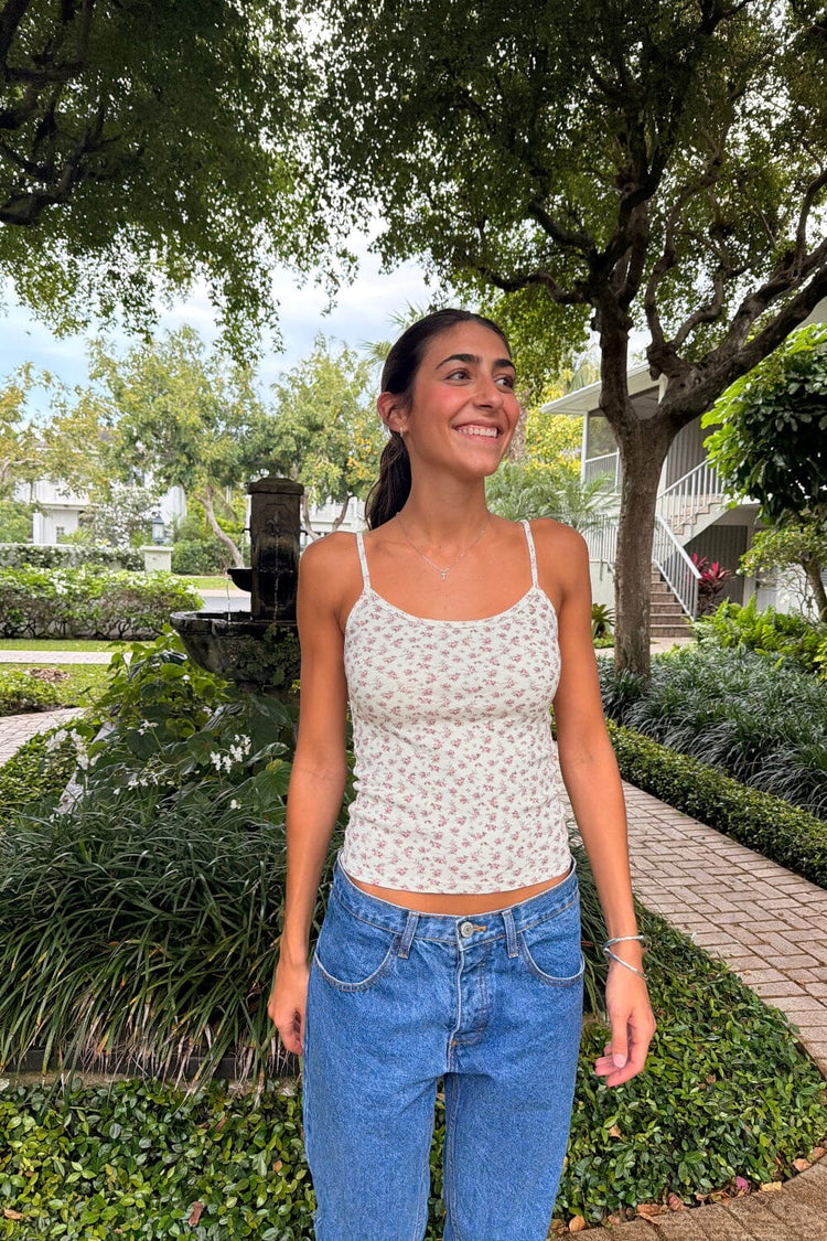 Skylar Floral Tank – Brandy Melville