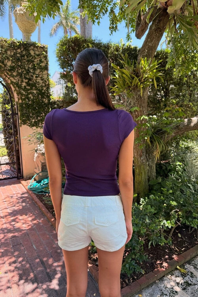 Zelly Basic Top | Deep Purple / XS/S