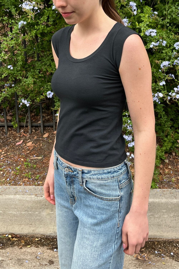 Zelly Basic Top | Black / XS/S