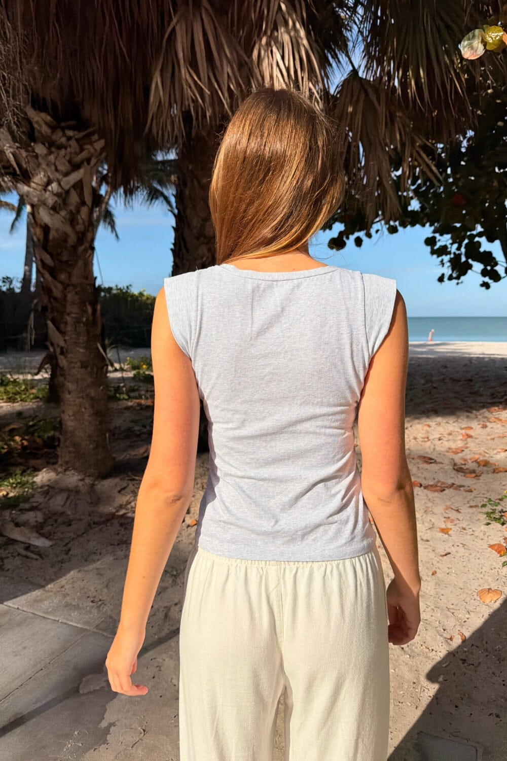 Zelly Basic Top | Silver Grey / XS/S