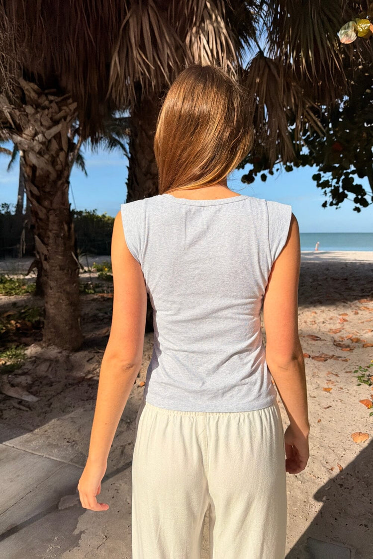 Zelly Basic Top | Silver Grey / XS/S