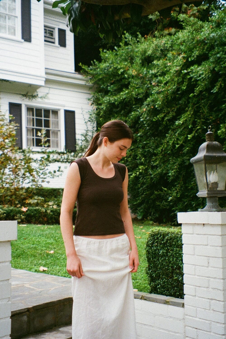 Zelly Basic Top | Mocha / XS/S