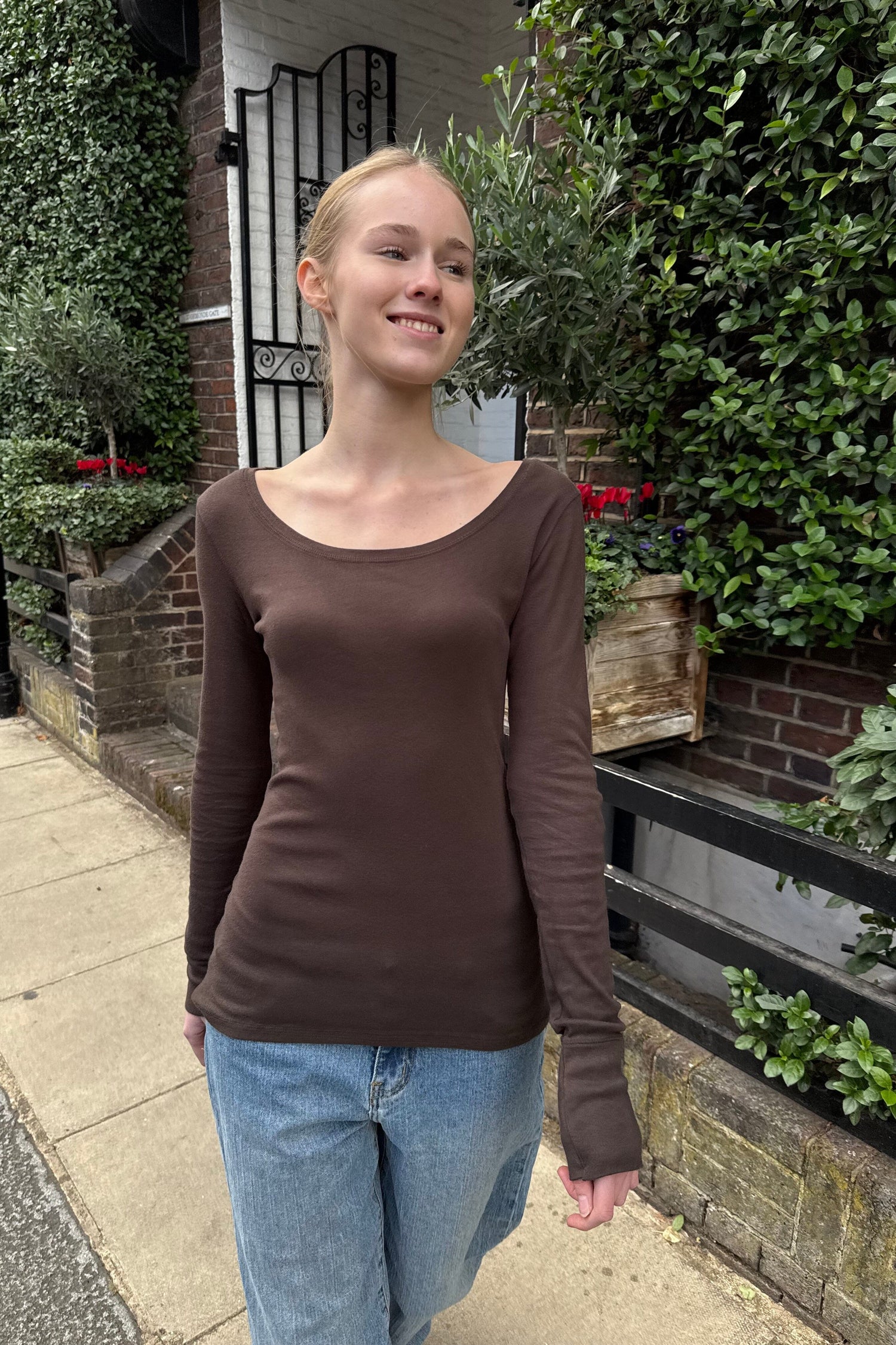 Sarah Top | Brown / XS/S