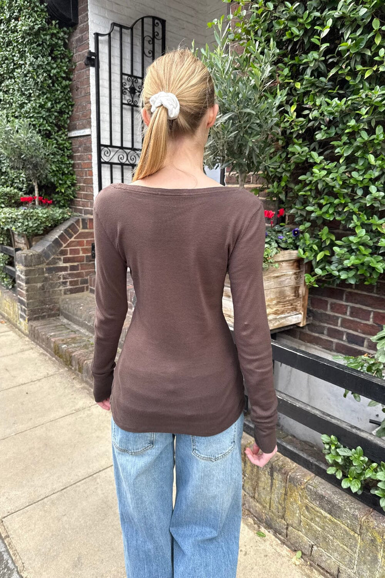 Sarah Top | Brown / XS/S