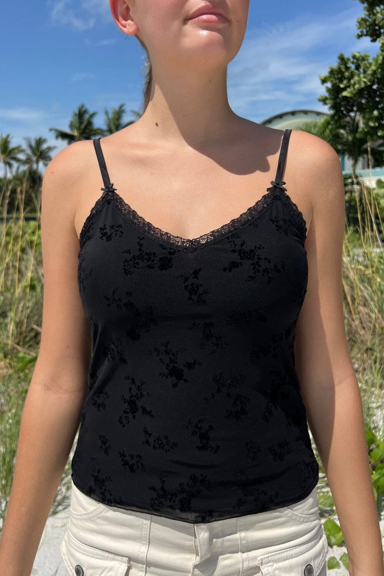 Audrey Mesh Top | Black / XS/S