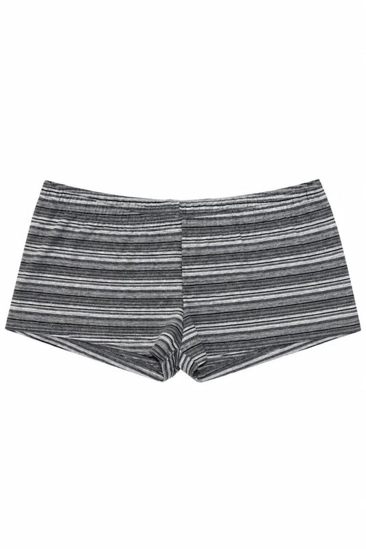 Heather Grey and Grey Black Stripes