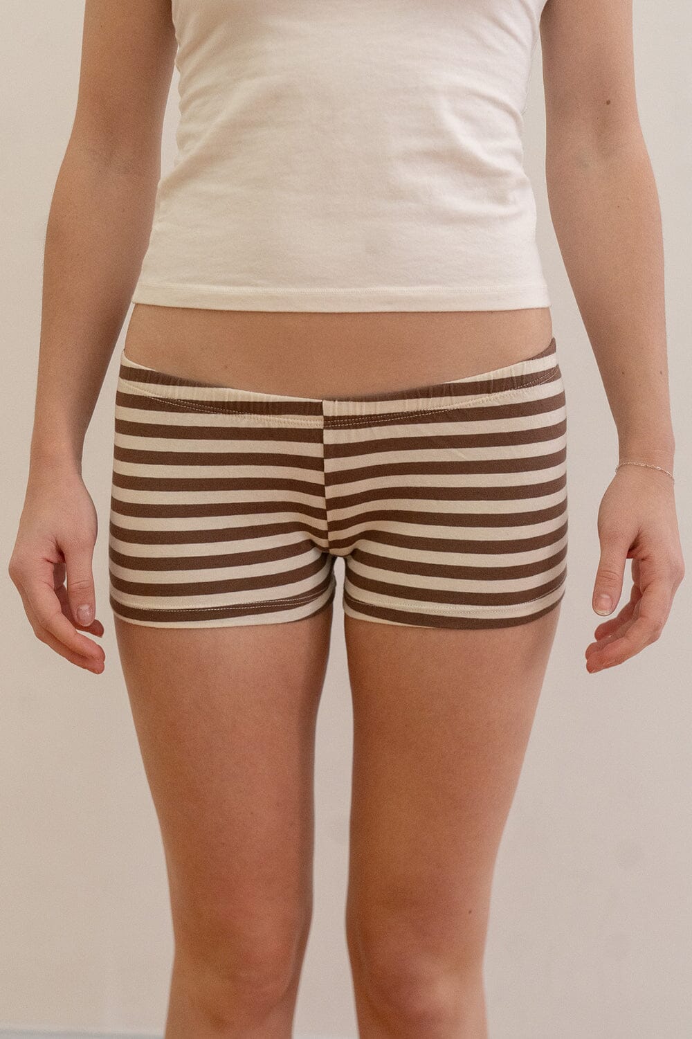 Striped Boxer Underwear | Brown And White Stripes / XS/S