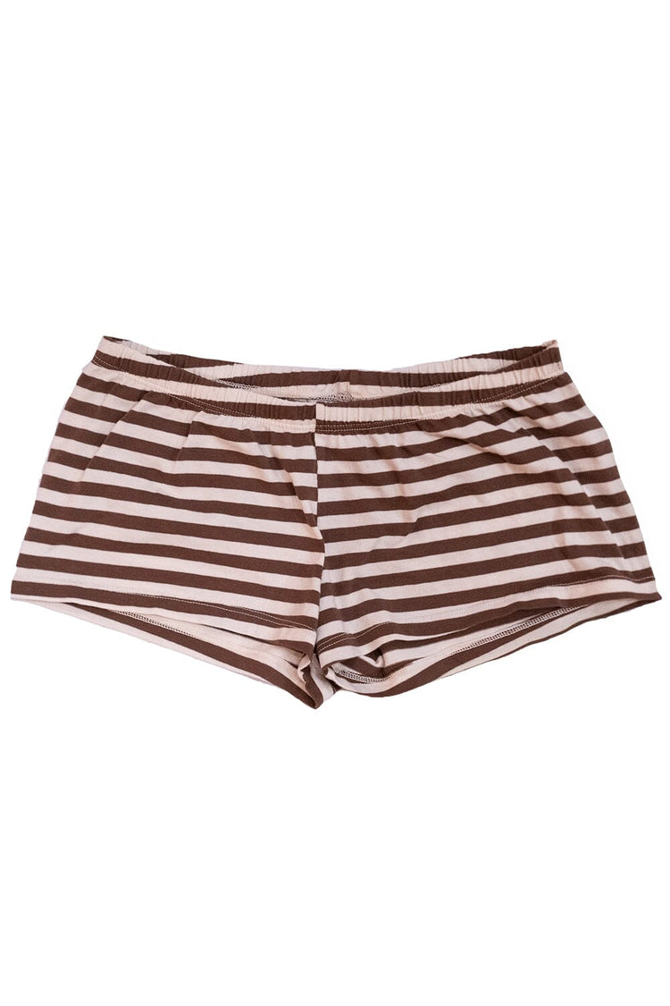 Striped Boxer Underwear | Brown And White Stripes / XS/S