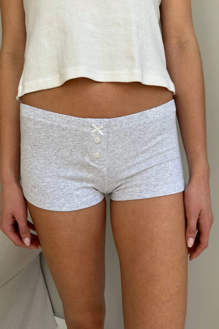 Bow Boxer Underwear | Heather Grey / XS/S