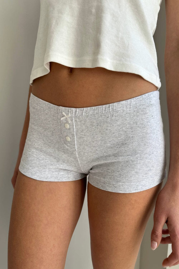 Bow Boxer Underwear | Heather Grey / XS/S