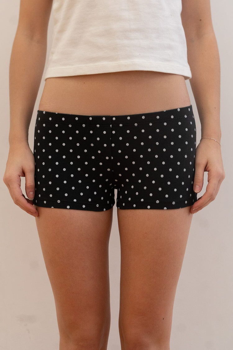 Polka Dot Boxer Underwear | Black With White Polka Dots / XS/S