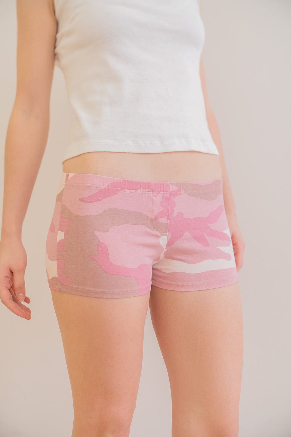 Camo Boxer Underwear | Light pink camouflage / XS/S