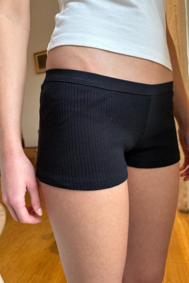 Boxer Thick Ribbed Underwear | Black / XS/S