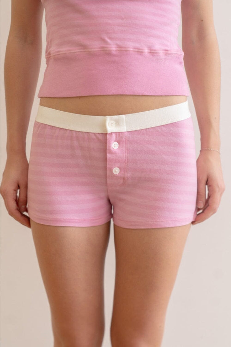 Boy Stripes Underwear | Bubblegum Pink and Pink Stripes / XS/S