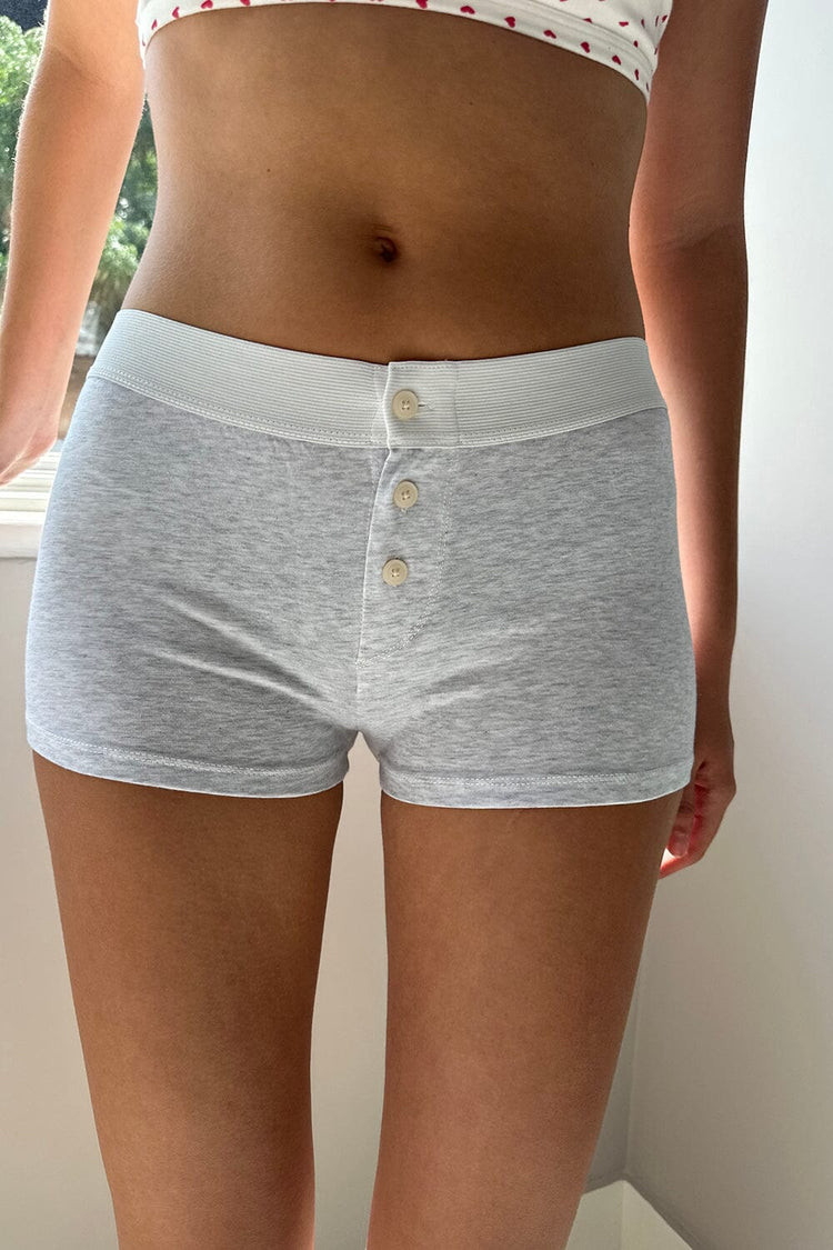 Boyshort Underwear | Light Heather Grey / XS/S