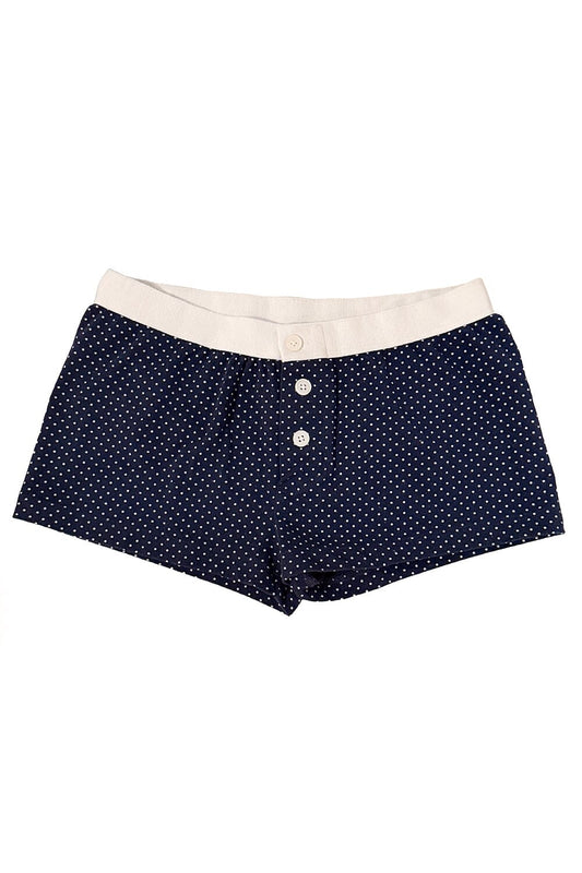 Navy Blue with White Polka Dots / XS/S