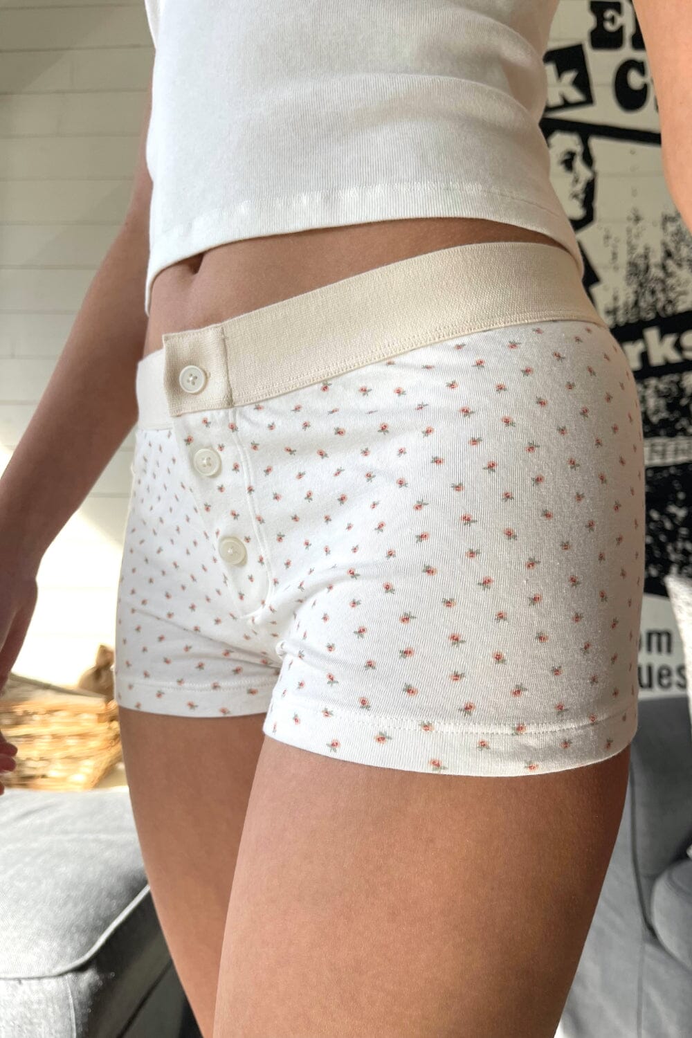 Floral Waffle Boy Short Underwear – Brandy Melville
