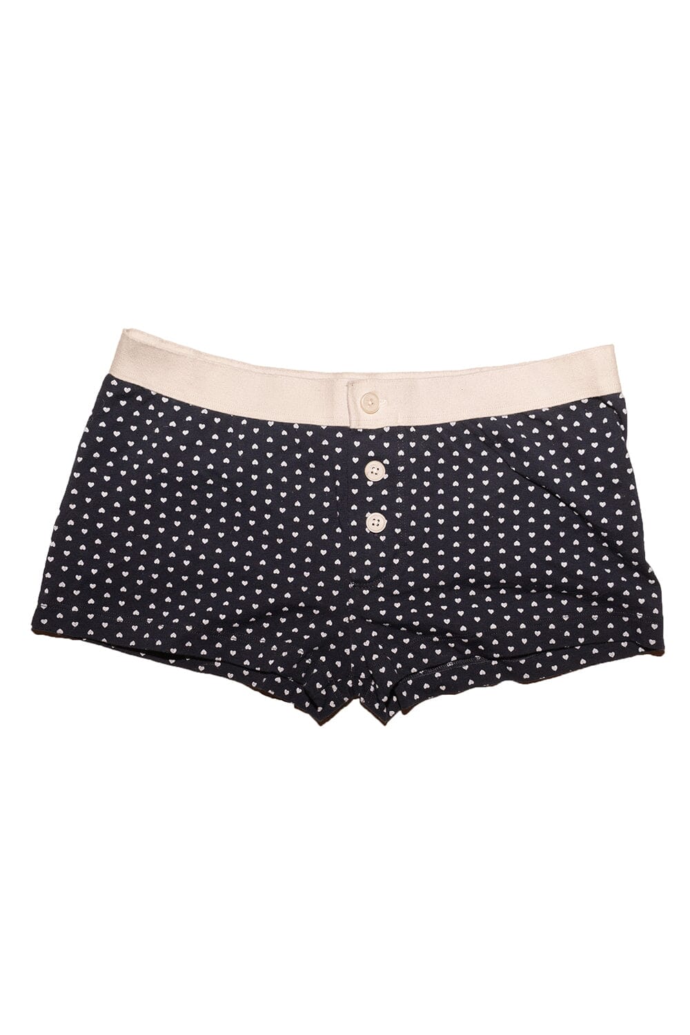 Navy Blue with White Hearts / XS/S