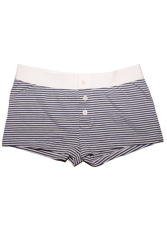 Navy Blue White Stripes / XS/S