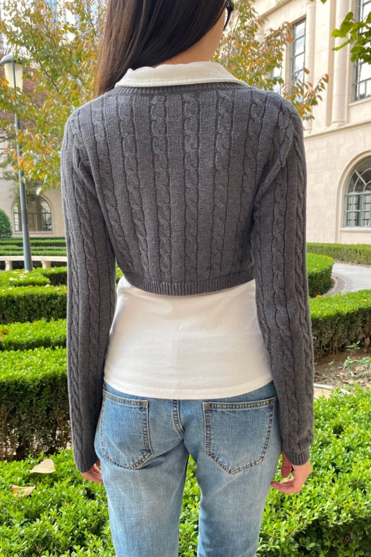 Zoa Cardigan | Charcoal / XS/S