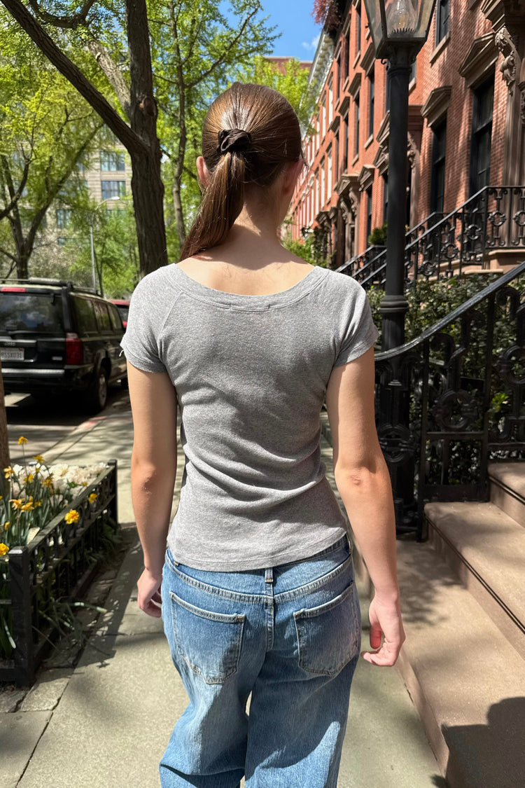 Alia Top | Heather Grey / XS/S