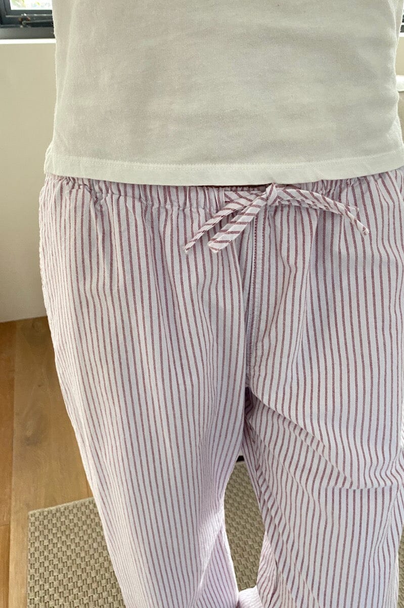 White And Pink Stripes / S