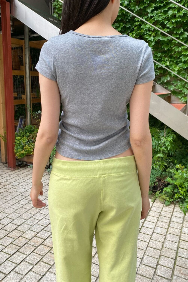Ashlyn Top | Heather Grey / XS/S