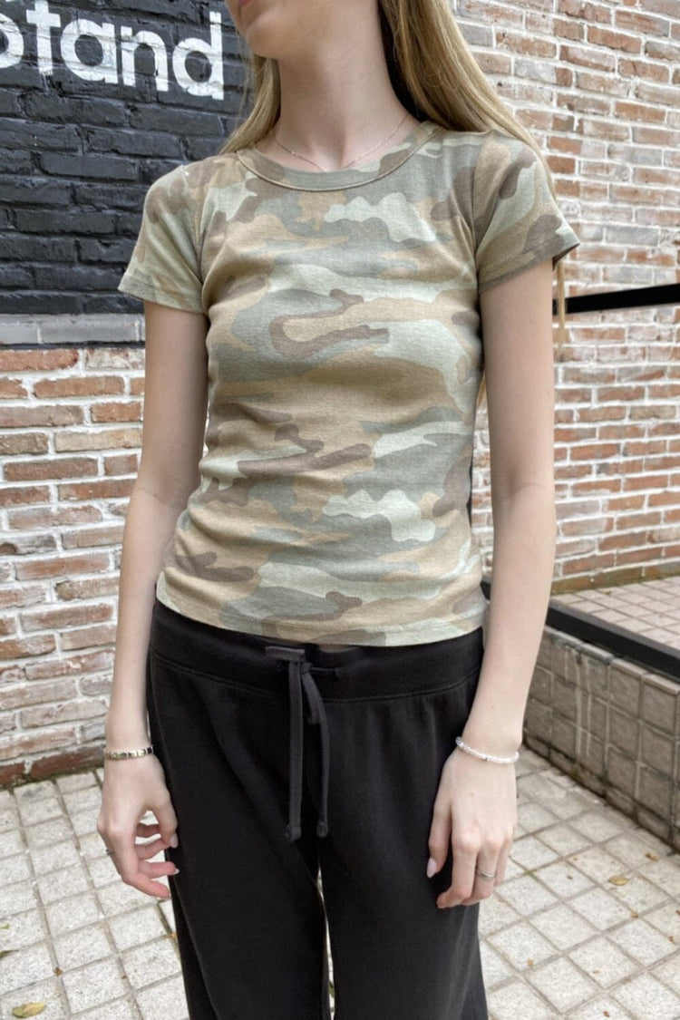 Hailie Camouflage Top | Light Camouflage / XS/S