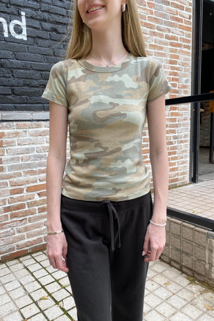 Hailie Camouflage Top | Light Camouflage / XS/S