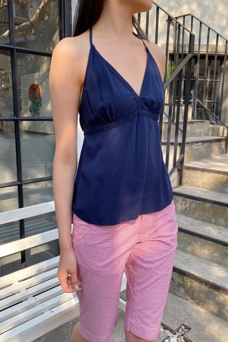 Edith Halter Tank | Navy Blue / XS/S