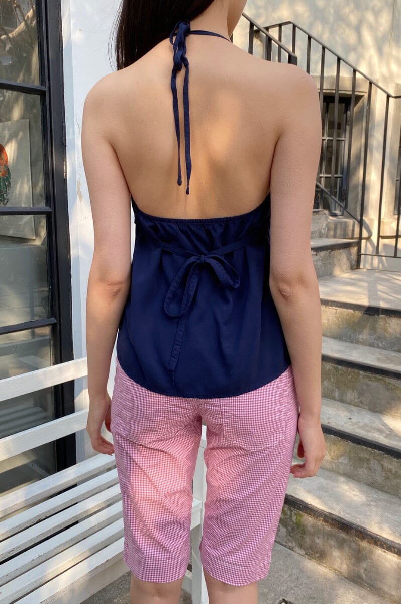 Edith Halter Tank | Navy Blue / XS/S