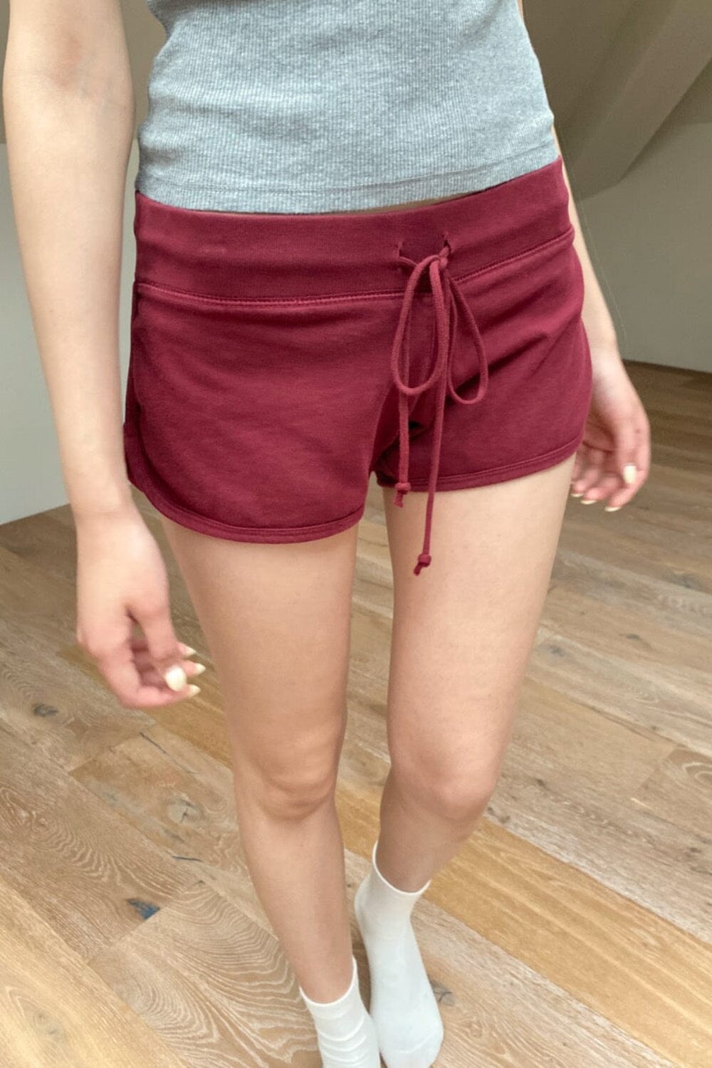 Marcie Sweatshorts | Burgundy / XS/S
