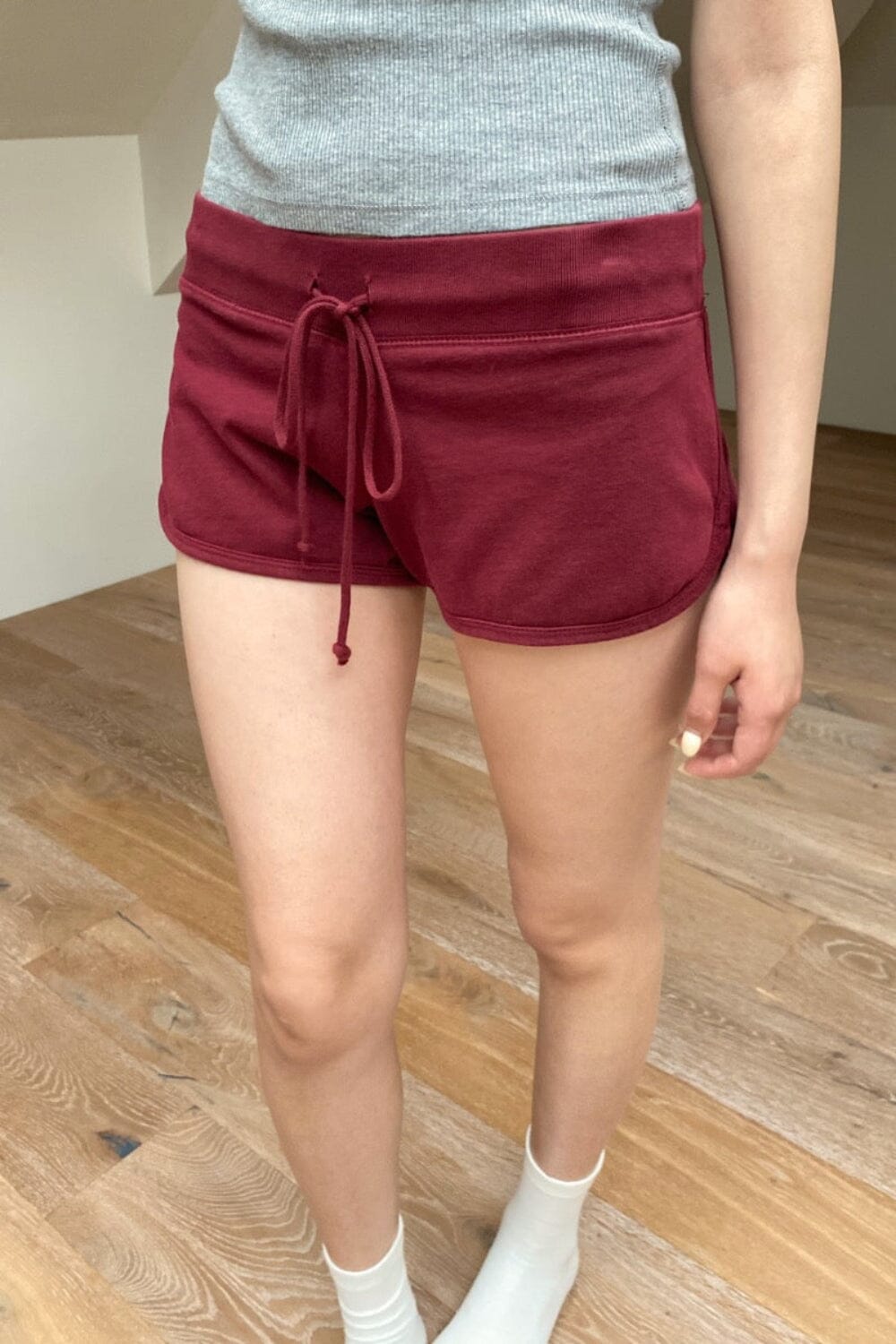 Marcie Sweatshorts | Burgundy / XS/S