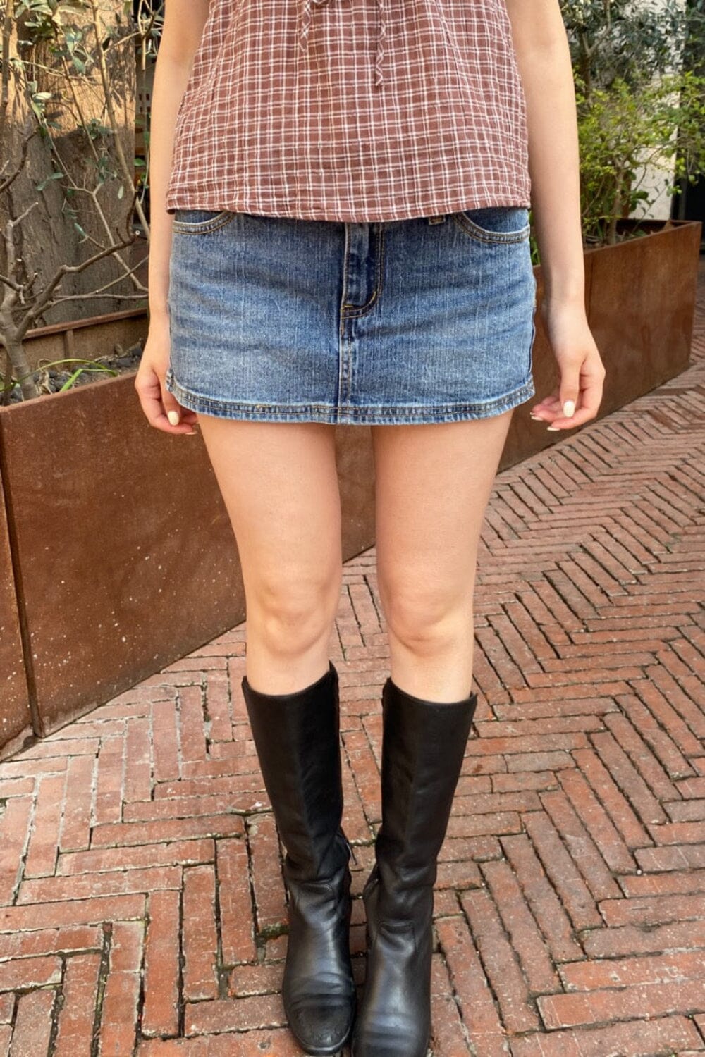 Malia Mini Denim Skirt | Light Denim / XS/S
