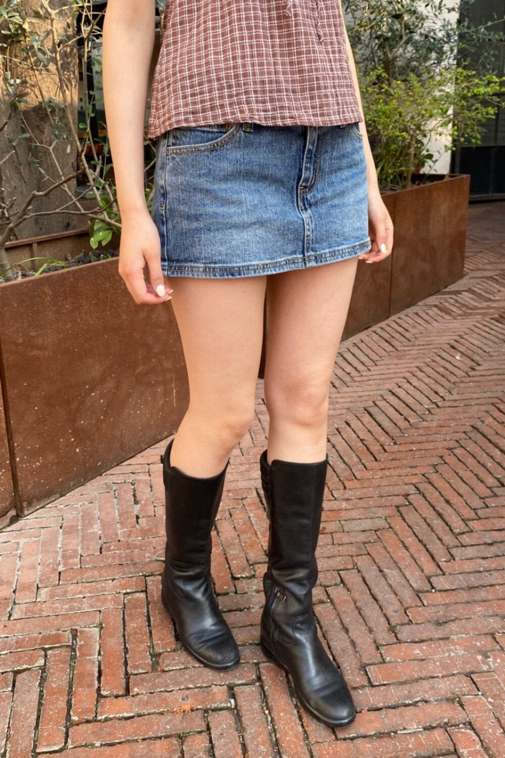 Malia Mini Denim Skirt | Light Denim / XS/S