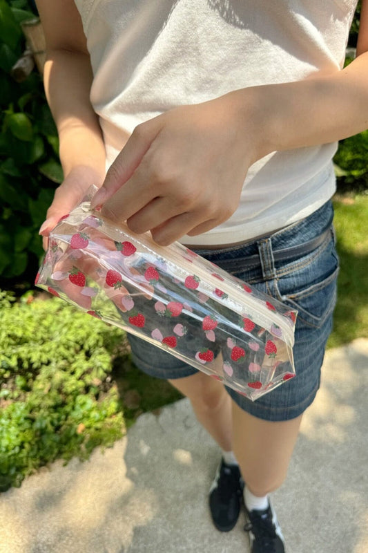 Strawberries Makeup Bag