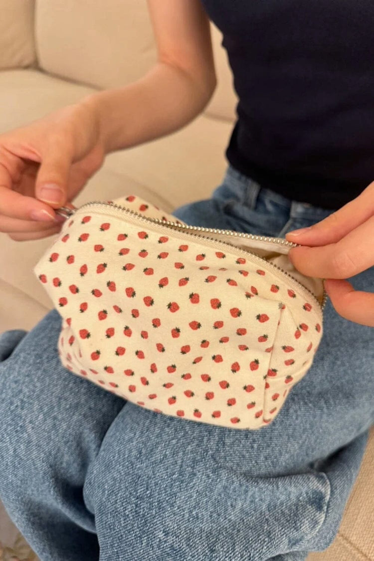 Strawberries Makeup Bag | Strawberries