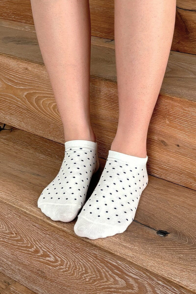 Polka Dots Socks | White