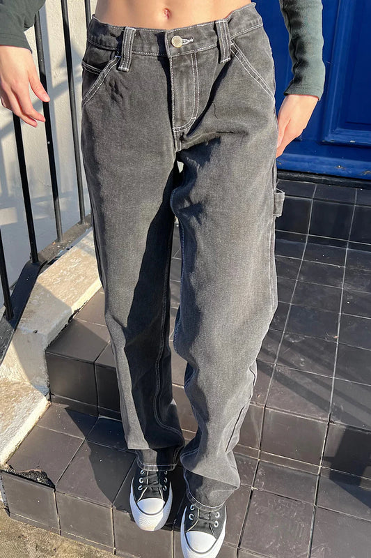 Carly light wash jeans brandy melville hotsell