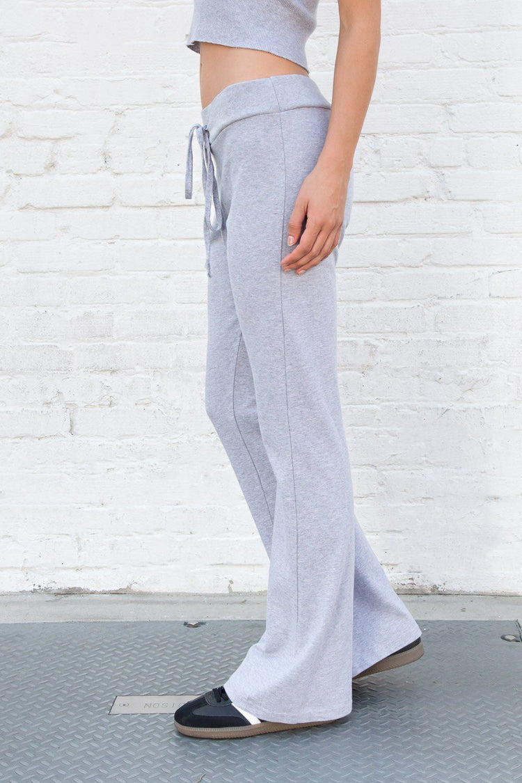 Hillary Soft Yoga Pants Light Heather Grey Sweatpants