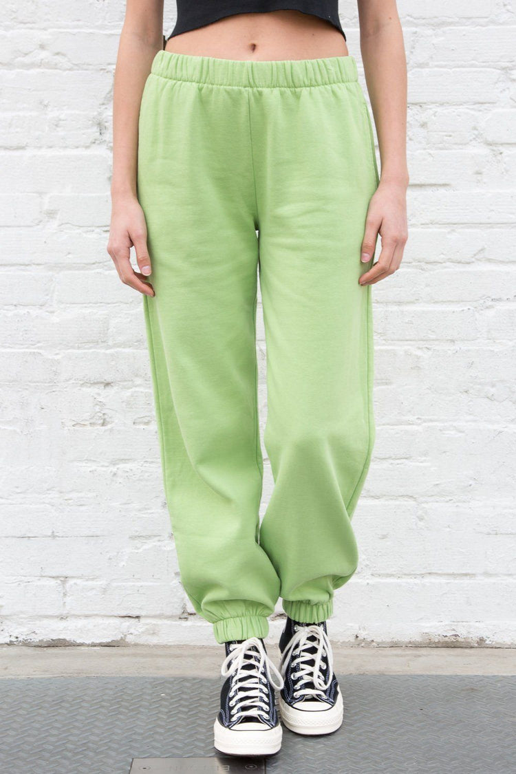 Rosa Sweatpants | Lime Green / S/M